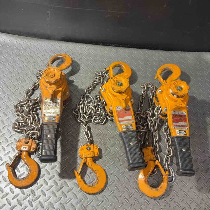 中古  KITO キトー LEVER BLOCK レバーブロック 1.6t LB016 4台セット 【草加店】