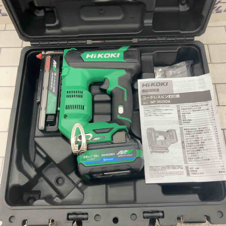 ★ハイコーキ(HIKOKI ※旧:日立工機) コードレスピンネイラ NP3635DA(NNK)【所沢店】