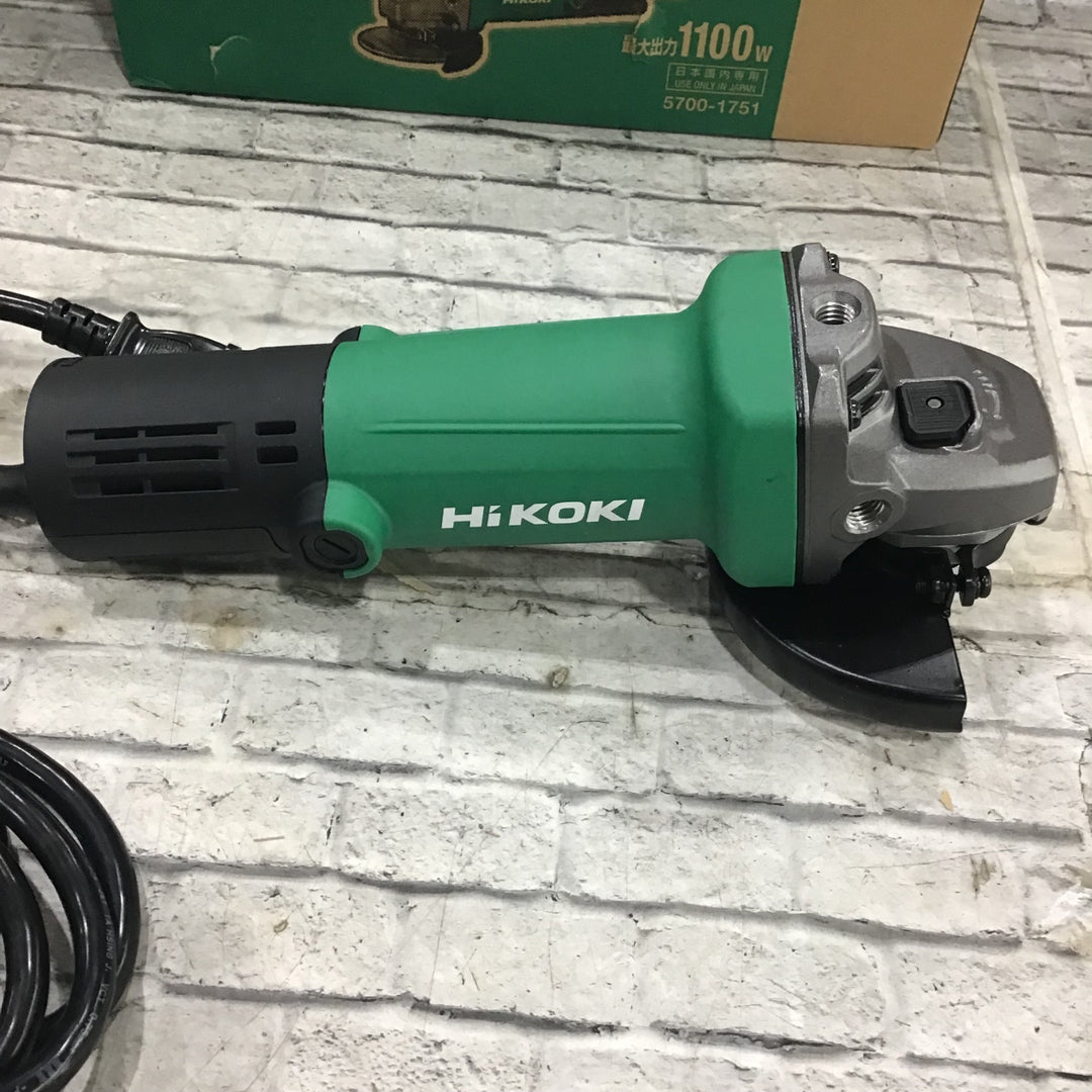 〇ハイコーキ(HIKOKI ※旧:日立工機) 100mm ディスクグラインダー スナップスイッチタイプ G10SP5【川口店】