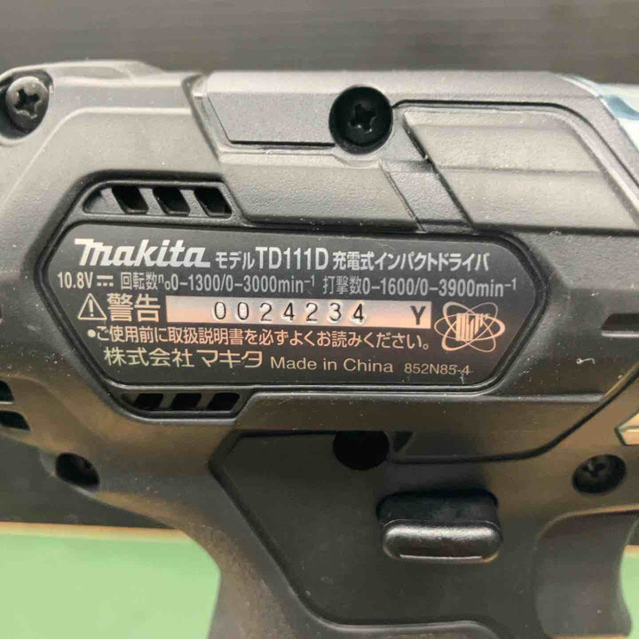 ◇マキタ(makita) コードレスインパクトドライバー TD111DZB【戸田店】