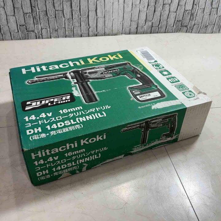 ★ハイコーキ(HIKOKI ※旧:日立工機) コードレスハンマドリル DH14DSL(2SLCK) 14.4V 動作確認済み【川口店】