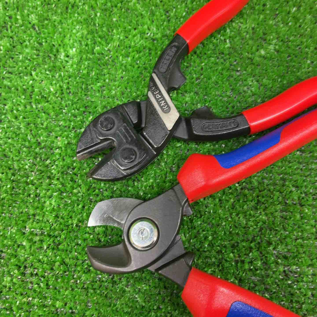 KNIPEX ミニクリッパー 250mm 7101250、ケーブルカッター 9512165、スーパーニッパー 125㎜ 7813125、ケーブルシザース 9505155 計4点セット【藤沢店】