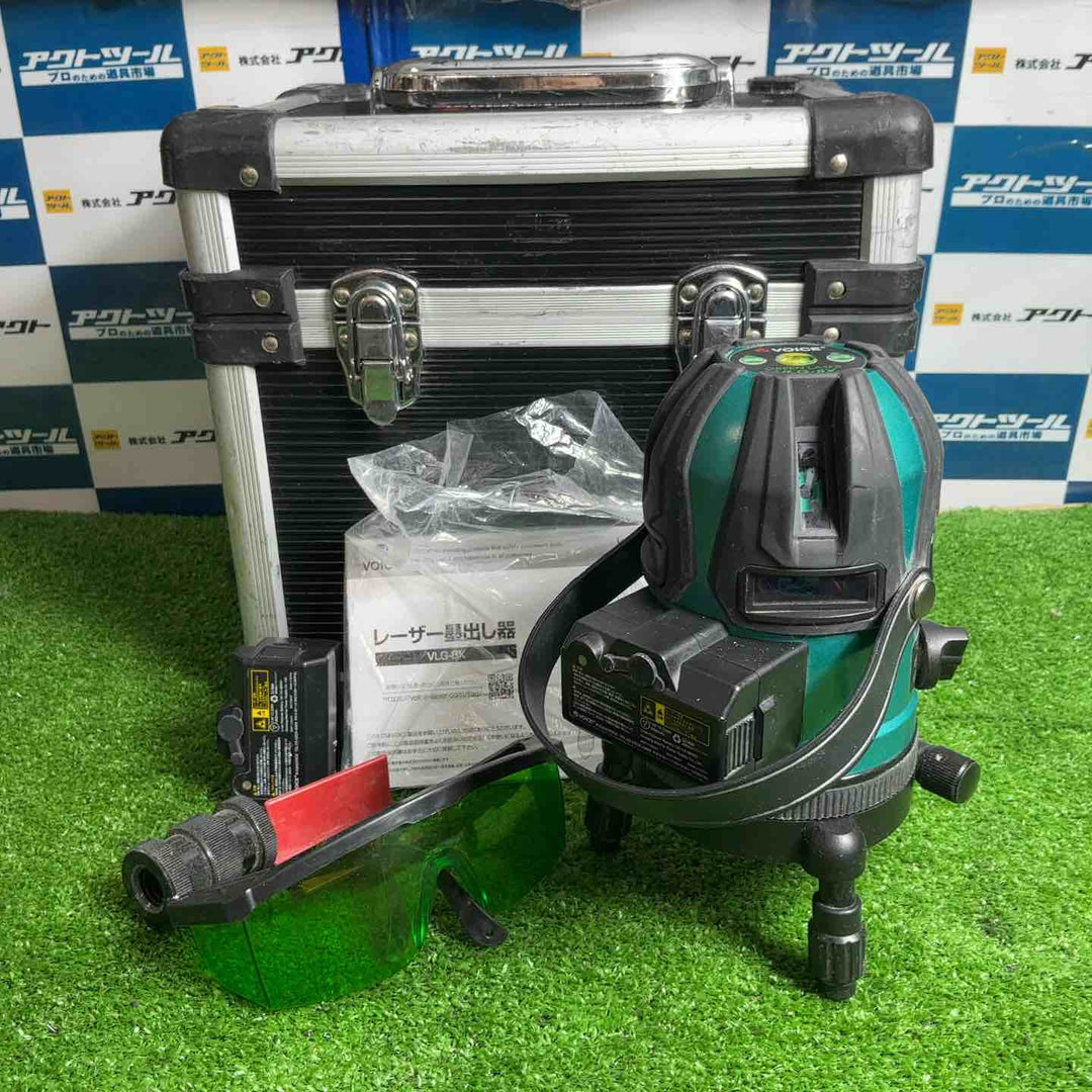 ◇VOICE レーザー墨出し器 グリーンレーザー VLG-8X【草加店】