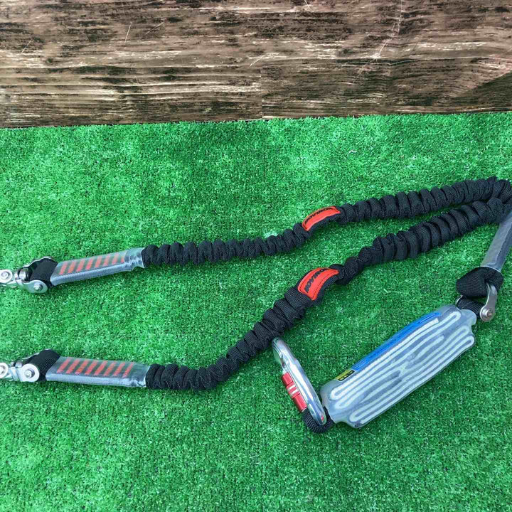 ◇ツヨロン(TSUYORON) フルハーネス用 ツインランヤード THL-2-NV93SV-21KS-BK-2R23-BX 新規格 墜落制止用器具【川越店】