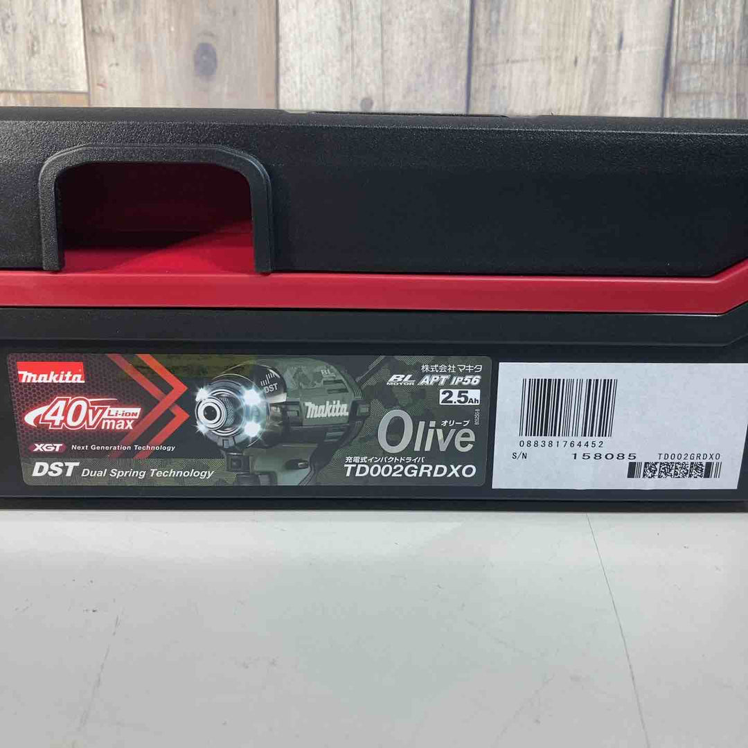 ★マキタ(makita) 40Vmaxコードレスインパクトドライバー TD002GRDXO バッテリー2個付属 純正品【戸田店】