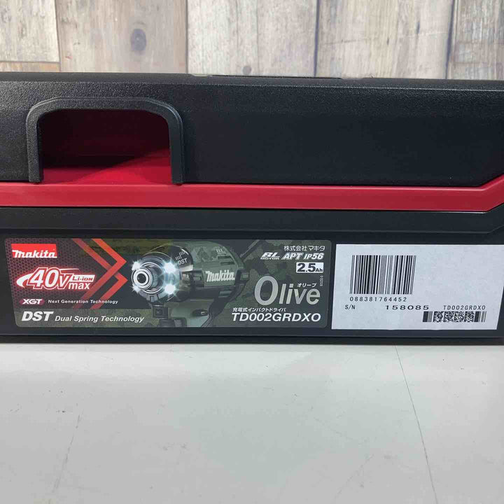 ★マキタ(makita) 40Vmaxコードレスインパクトドライバー TD002GRDXO バッテリー2個付属 純正品【戸田店】