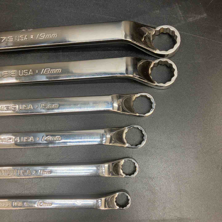 スナップオン(Snap-on) オフセットメガネレンチ XOMシリーズ USA 8mm-19mm 計6本セット【川越店】