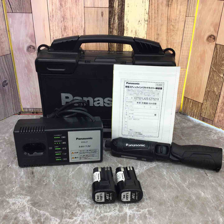 ☆パナソニック(Panasonic) コードレススティックインパクトドライバー EZ7521LA2S-B【八潮店】