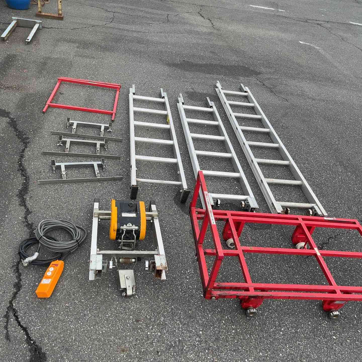【店頭受取り限定】ユニパー 室内用ボード揚げ機 スペースリフト2 UP624A 最大積載量100kg 3階用セット 荷揚げ 荷上げ【岩槻店】