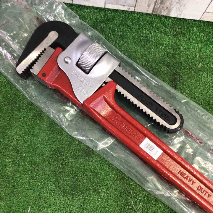 ◇スーパー デラックスパイプレンチ(鍛造品・プロ用強力型) JIS H DT900【町田店】