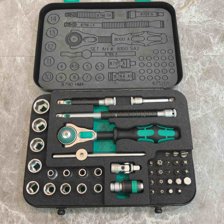◇Wera/ヴェラ 8100SA2 サイクロップ ラチェットセット 1/4【八潮店】