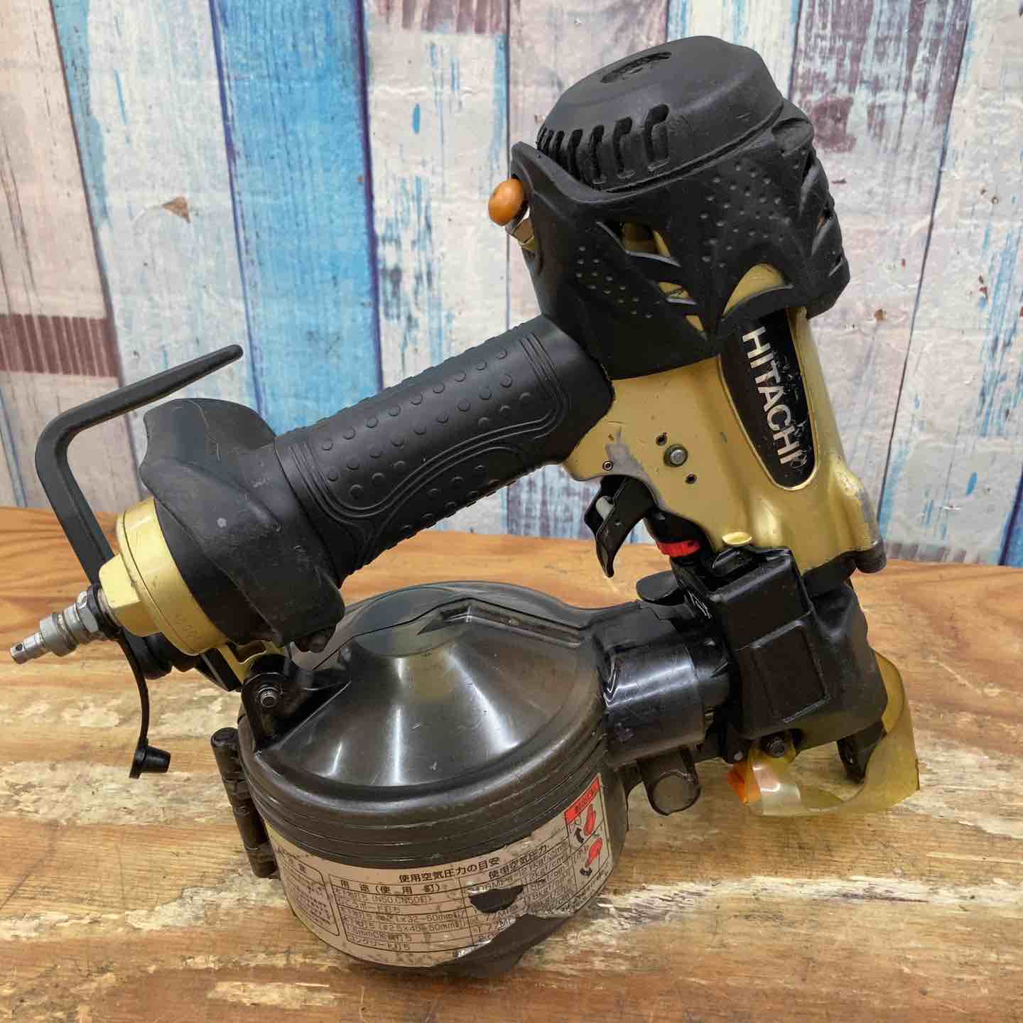 中古品】☆ハイコーキ(HIKOKI ※旧:日立工機) 高圧エア釘打ち機 NV50HMC 中古品】☆ハイコーキ(HIKOKI ※旧:日立工機) 高圧エア釘打ち機 NV50HMC