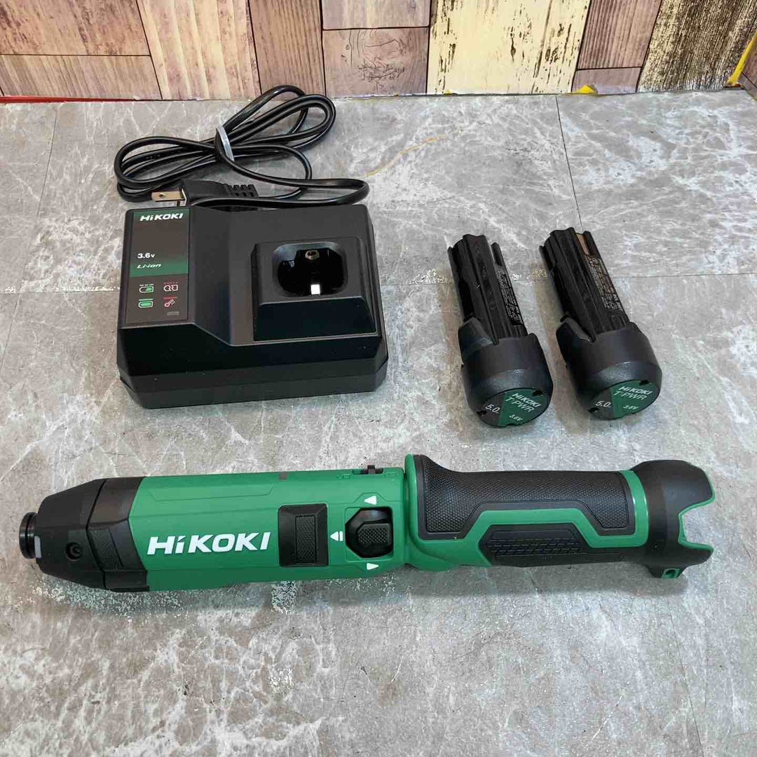 【未使用品】ハイコーキ HIKOKI 3.6V コードレスインパクトドライバー WH3DA(2JS) フルセット【八潮店】