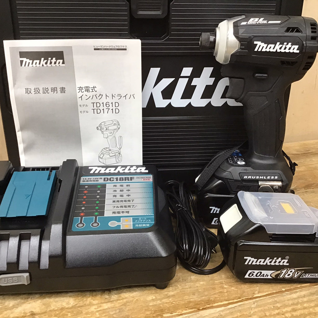MAKITA マキタ TD172DRGXB 黒 18V充電式インパクトドライバ フル