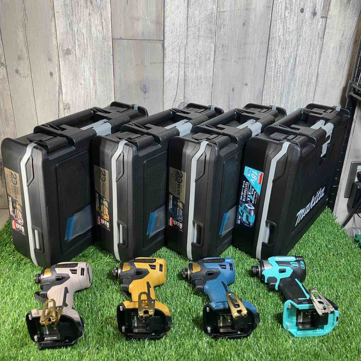 ▼マキタ(makita) 18V充電式インパクトドライバ 限定色4台セット プレミアムカラー3台 限定色1台 PY・PG・PB・TB【戸田店】