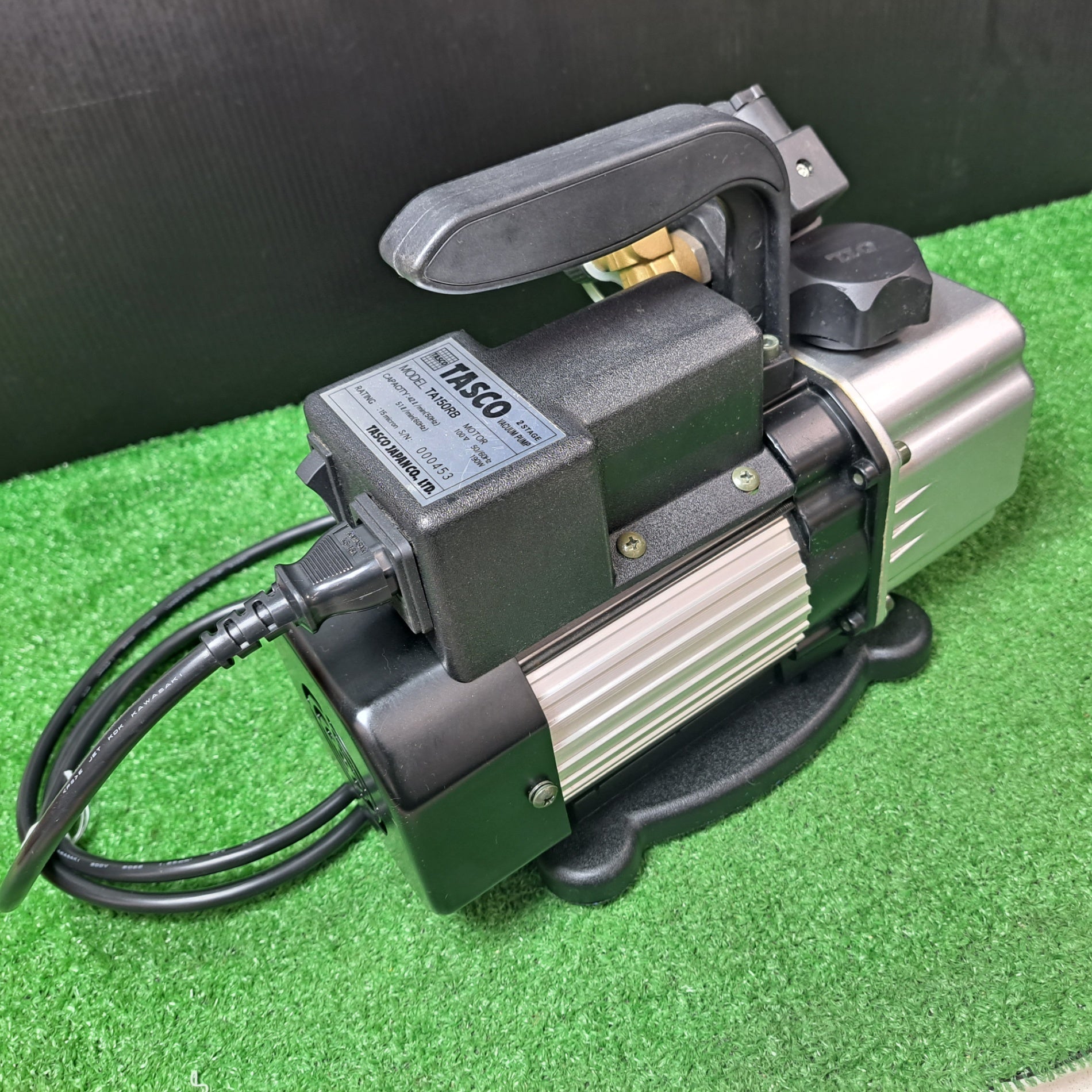 タスコ/TASCO オイル逆流防止弁付小型高性能ツーステージ真空ポンプ