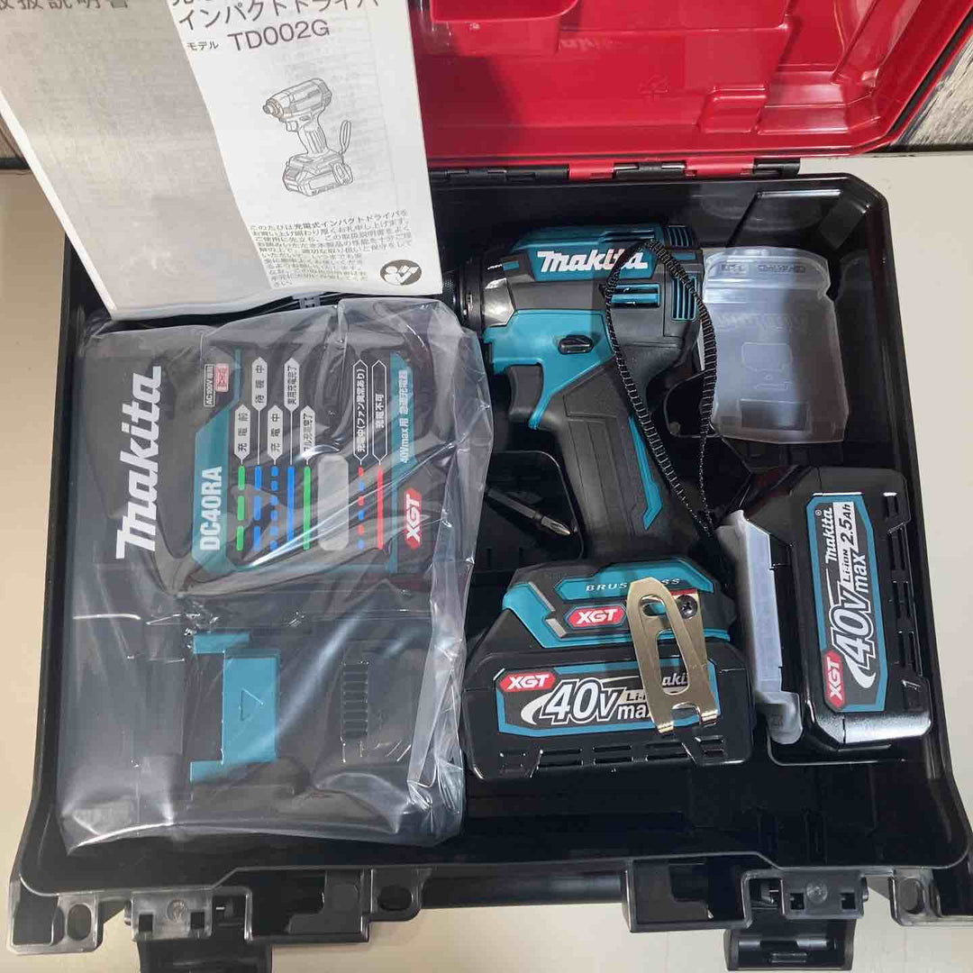 ★マキタ(makita) 40Vmax コードレスインパクトドライバー TD002GRDX バッテリー2個付属 純正品【戸田店】