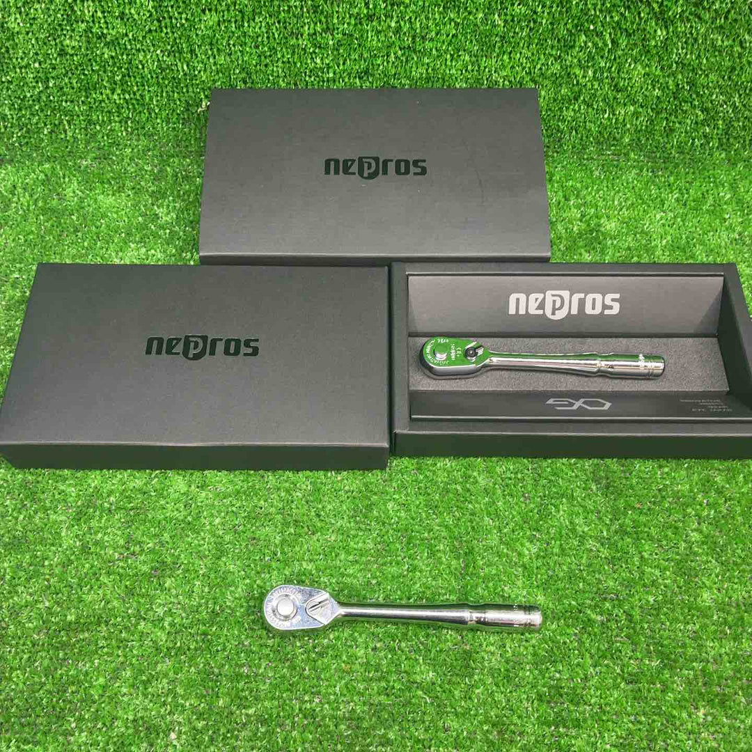 ネプロス(nepros) 9.5sq.コンパクトラチェットハンドル NBRC390、1/4 NBR2UN【藤沢店】