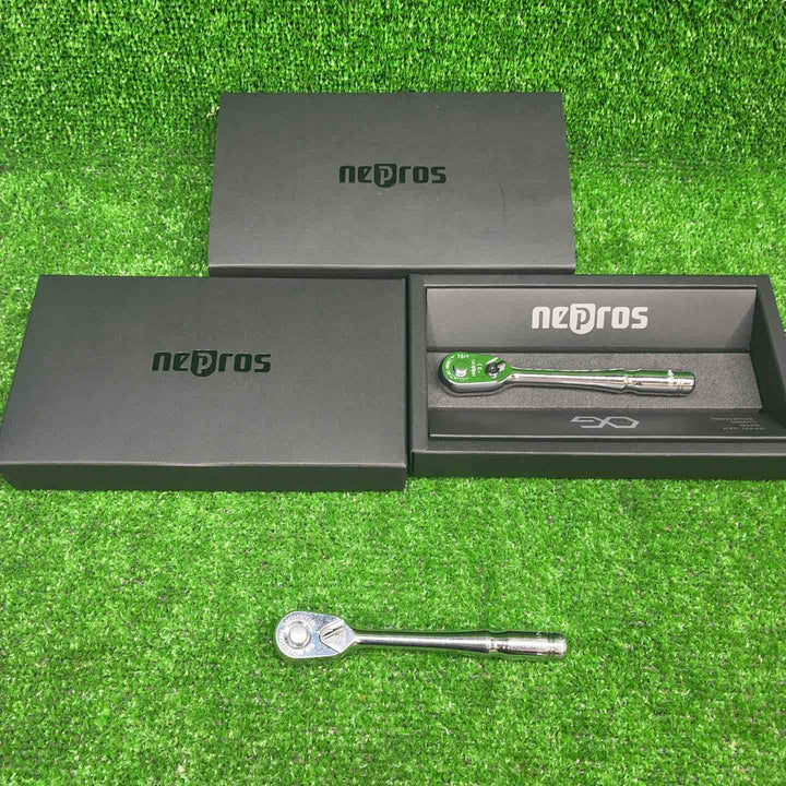 ネプロス(nepros) 9.5sq.コンパクトラチェットハンドル NBRC390、1/4 NBR2UN【藤沢店】
