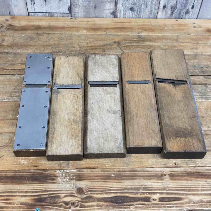 【中古品】 重定・國永・忠則・福三郎・長秀 鉋5点セット 鉋 かんな カンナ 和工具 大工道具 鑿 のみ 鋸 のこ 【東大和店】
