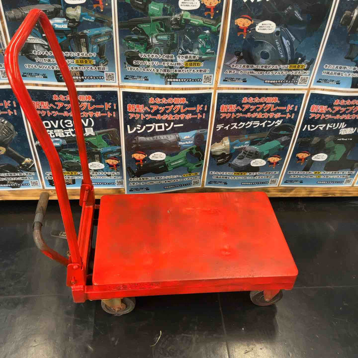 【中古品】 TRUSCO(トラスコ) ハンドリフター 120kg 折りたたみ式350×570 HLF-S120【藤沢店】