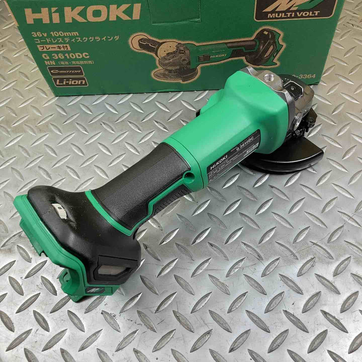 ★ハイコーキ(HIKOKI ※旧:日立工機) 100mmコードレスディスクグラインダ G3610DC(NN)【川崎店】