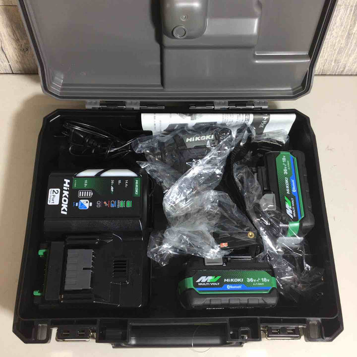 【未使用品】 ハイコーキ HIKOKI 日立 コードレス インパクトドライバ ストロングブラック WH36DD(2XHBSZ) フルセット インパクト ブラック 黒 純正 純正品 充電式 【戸田店】