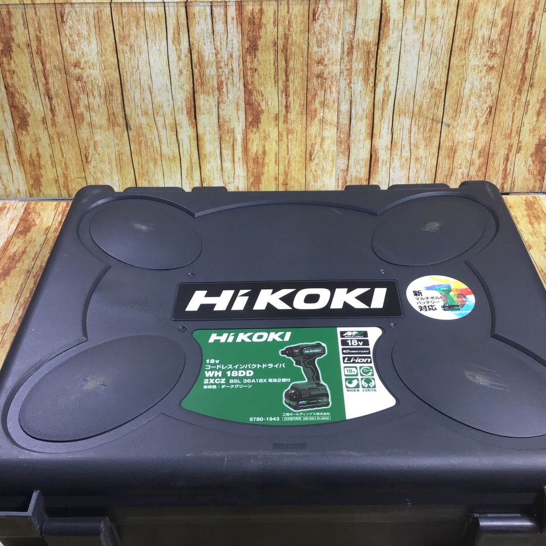 〇ハイコーキ(HiKOKI) コードレスインパクトドライバー WH18DD(2XCZ)【川崎店】