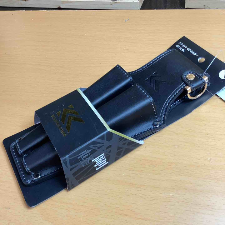 フジ矢(Fujiya) ドライバー2Pホルダー 黒金 AH-31BG 軽量 炎天下 長時間放置 着水 テスト済み 収納 工具差し【越谷店】