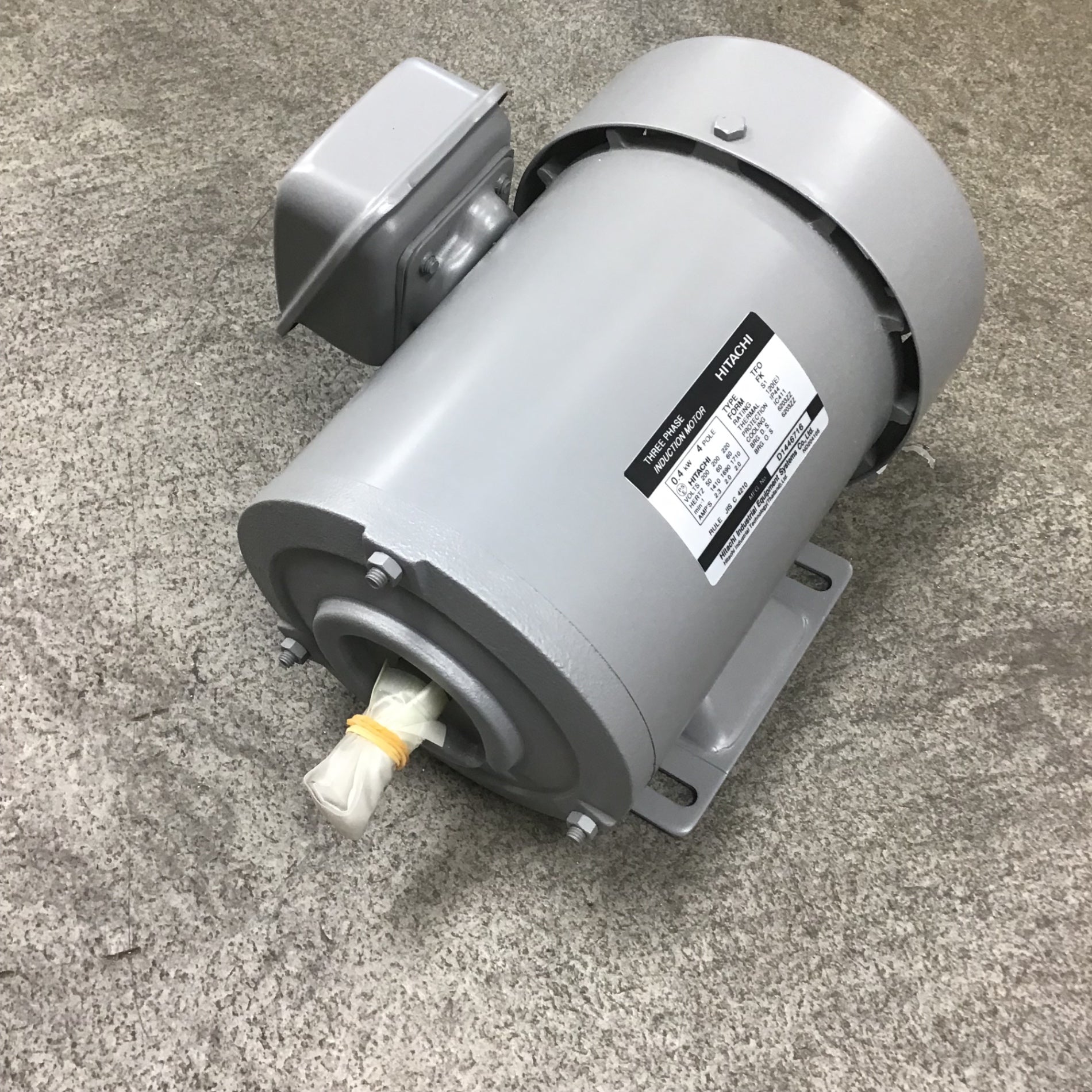 ▽TFO-FK 4P 0.4KW 三相モートル【未使用】 – アクトツール