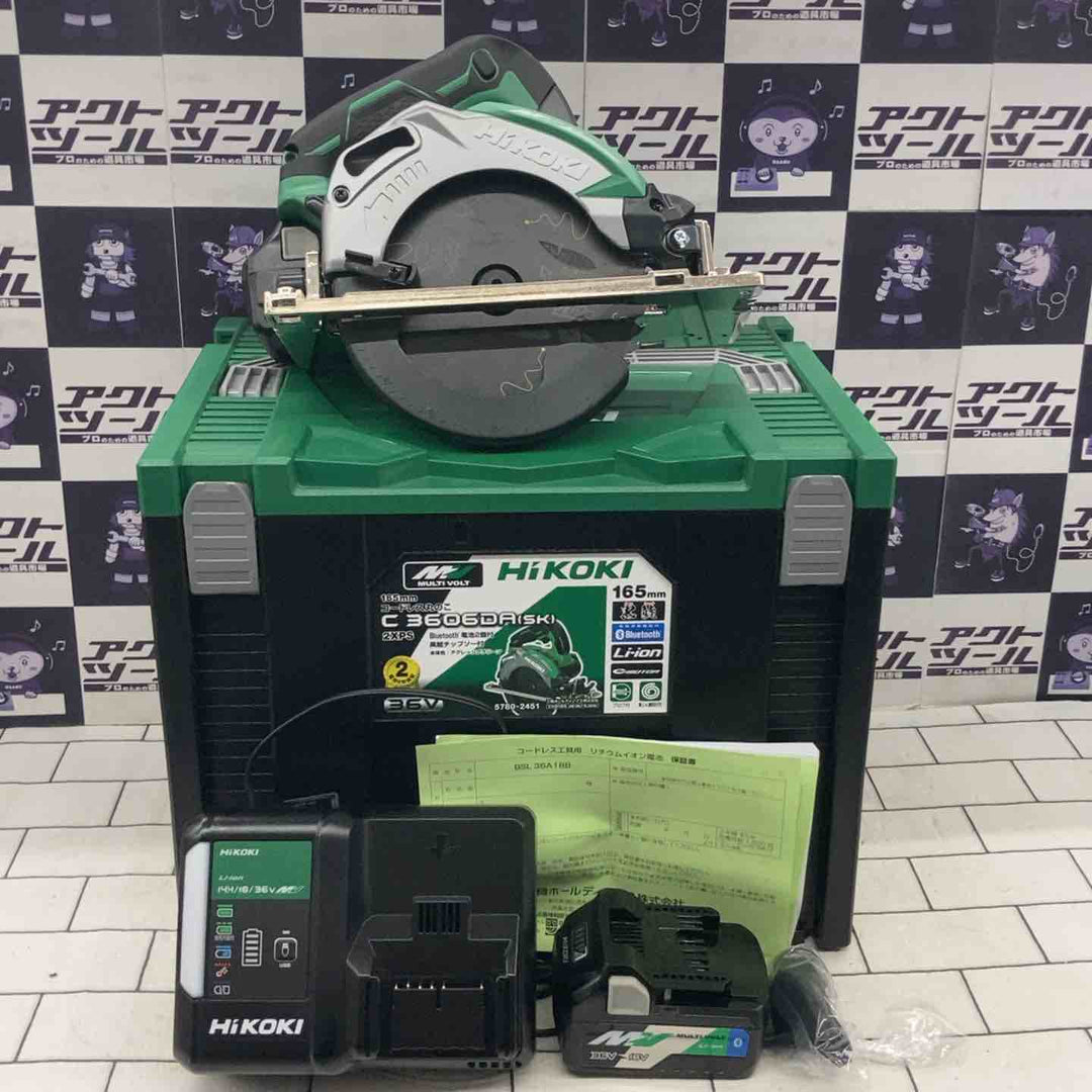 ★ハイコーキ(HIKOKI ※旧:日立工機) コードレス丸のこ C3606DA(SK)(2XPS)【所沢店】
