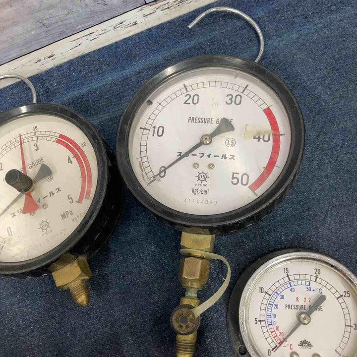 【現状品】中古小物まとめ売り プレッシャーゲージ レギュレーター 酸素調整器 アセチレン調整器 圧力計 小池酸素工業 等※動作未確認【八潮店】