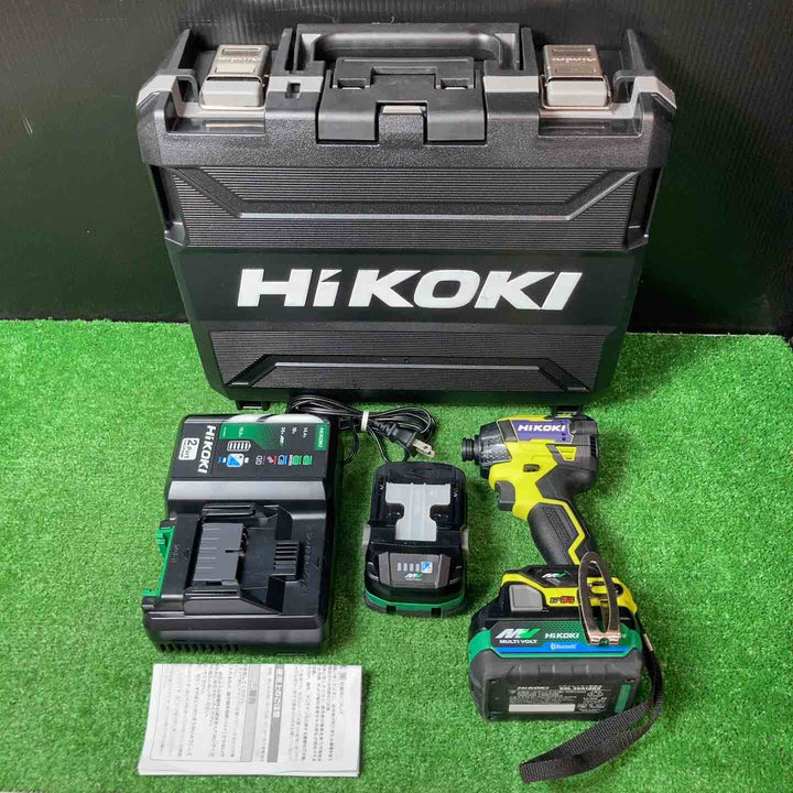 【美品】★ハイコーキ(HIKOKI ※旧:日立工機) コードレスインパクトドライバ スパイダーイエロー WH36DD(2XHYSZ)【岩槻店】