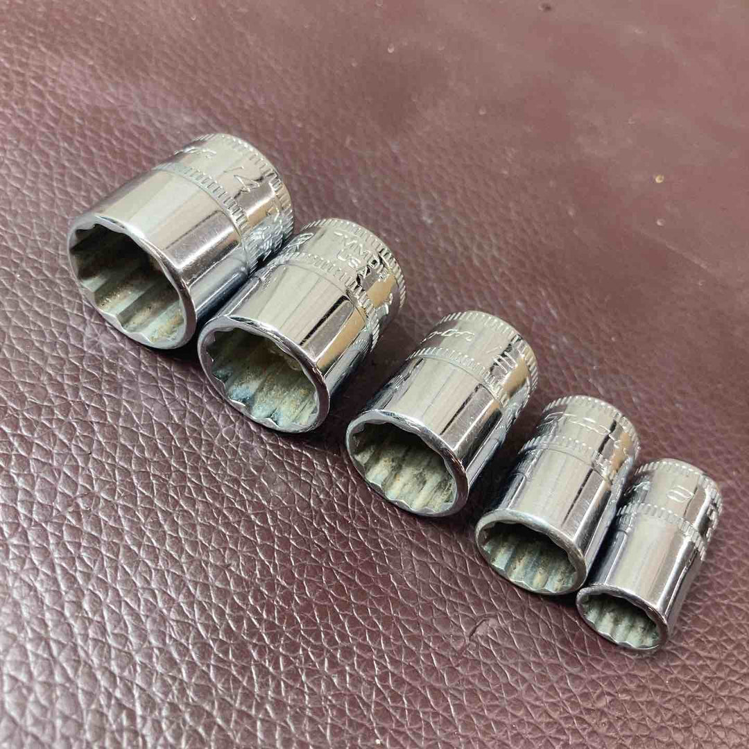 【中古品】 スナップオン(Snap-on) 1/4 シャローソケット 5個 TMMD8～TMMD14 【東大和店】