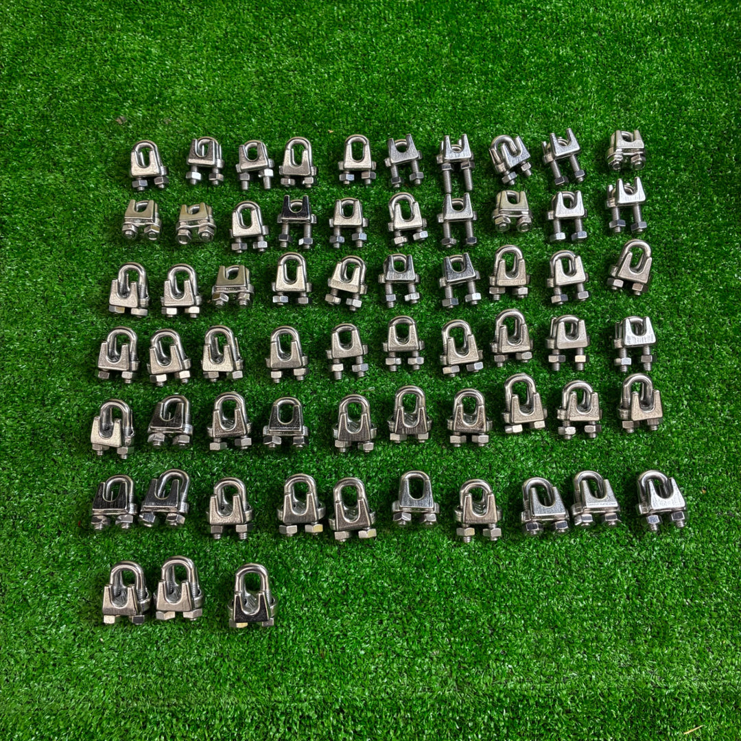 ステンレス ワイヤークリップ 6mm 63個 まとめ販売！【越谷店】