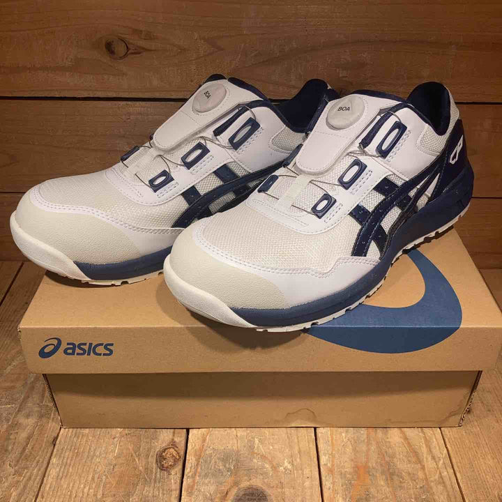 【未使用品】アシックス(asics) ウィンジョブ CP209 BOA サイズ26.5㎝　ホワイト×ピーコート【所沢店】