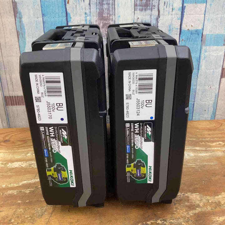 【未使用品】★ハイコーキ(HIKOKI ※旧:日立工機) コードレスインパクトドライバ スパイダーイエロー WH36DD(2XHYSZ) 2台セット まとめ売り 純正【柏店】