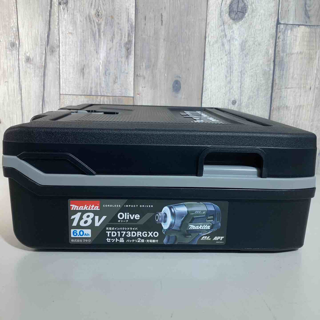 ★マキタ(makita)18V コードレスインパクトドライバー TD173DRGXO純正品 18Vバッテリー2個付き【戸田店】