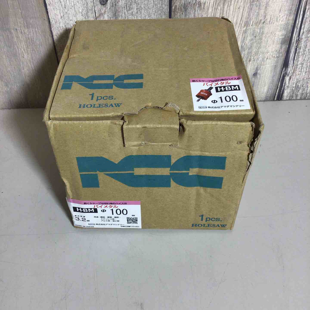 【未使用品】 アマダマシナリー ニコテック ハイスバイメタルホールソー H-BM 100Φ  NCC ホールソー 【戸田店】