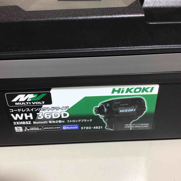 ★ハイコーキ(HIKOKI ※旧:日立工機) コードレスインパクトドライバ ストロングブラック WH36DD(2XHBSZ)【戸田店】