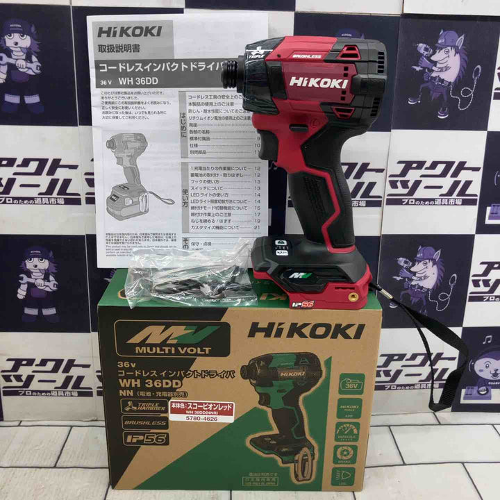 ★ハイコーキ(HIKOKI ※旧:日立工機) コードレスインパクトドライバ WH36DD(NNR)【所沢店】