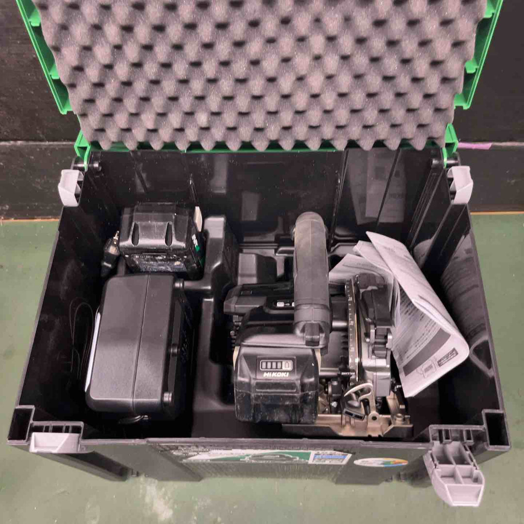 ★ハイコーキ(HIKOKI ※旧:日立工機)コードレスマルノコ C3606DB(2XPSBZ) バッテリー2個付き 【戸田店】