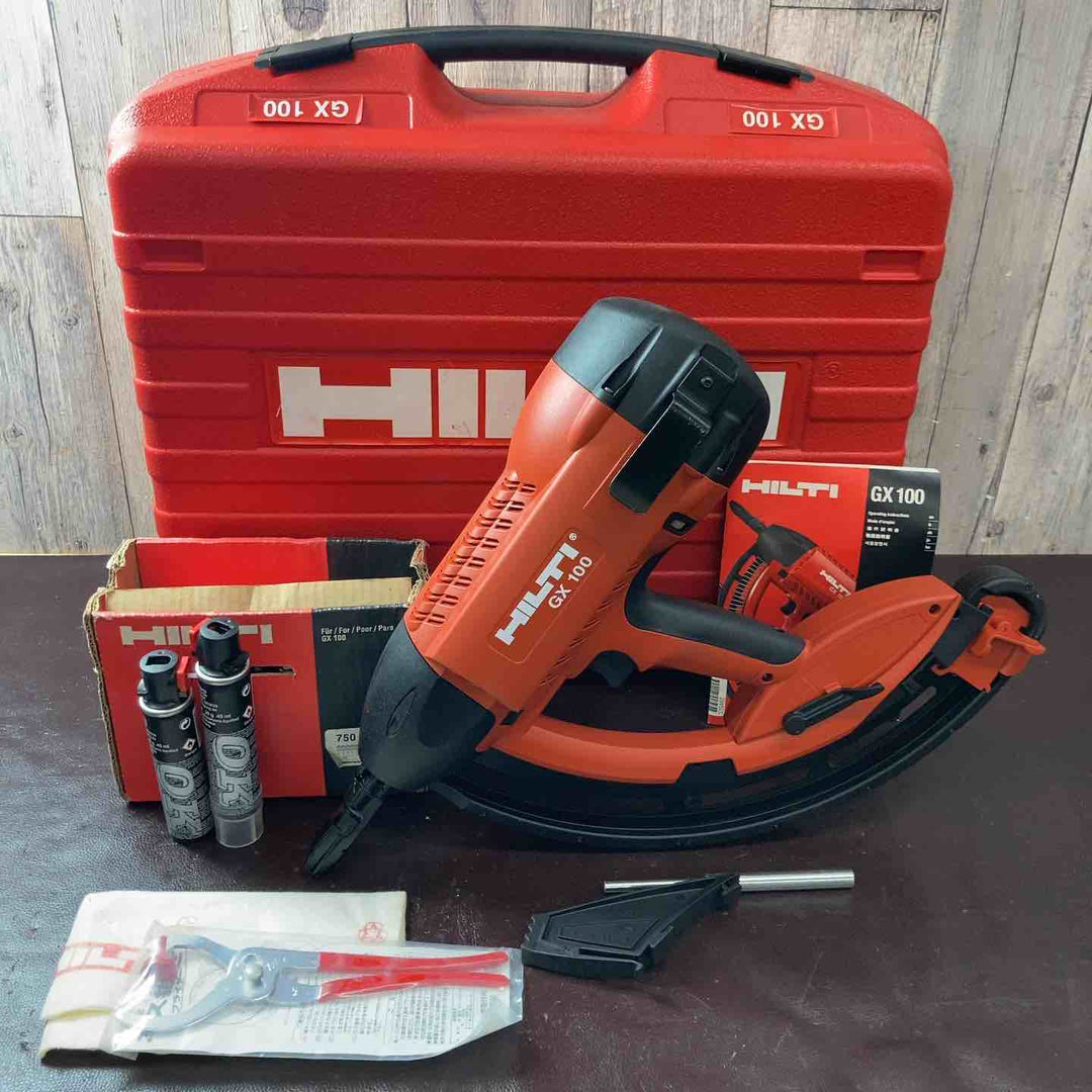 【中古品】ヒルティ(HILTI) ガス式鋲打機 GX100 ガス・ピン付属【東大和店】