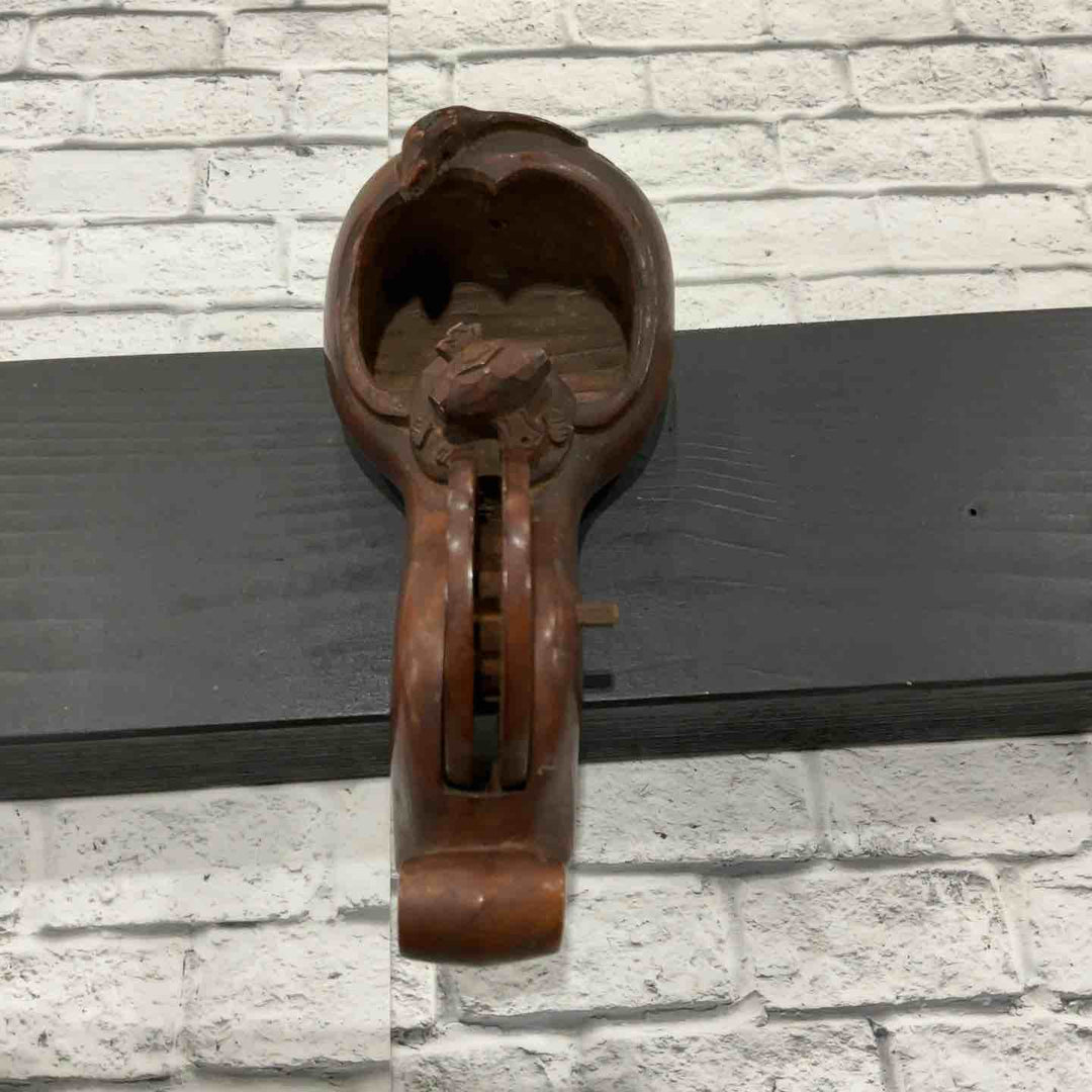 銘:仁 墨壺 墨つぼ 鎚と鼠 全長約260mm 【川口店】