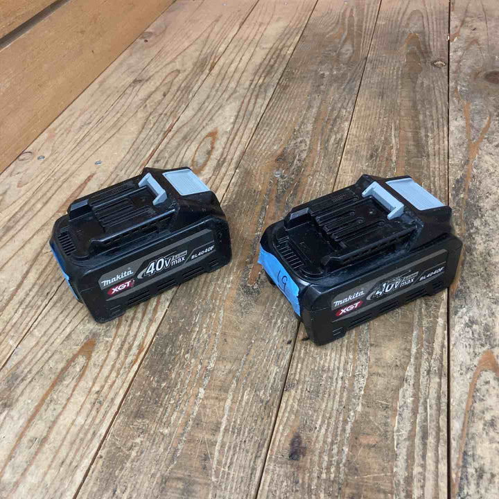 マキタ(makita) リチウムイオンバッテリー 40Vmax/4.0Ah BL4040F 2点セット[充電回数55。19]【所沢店】