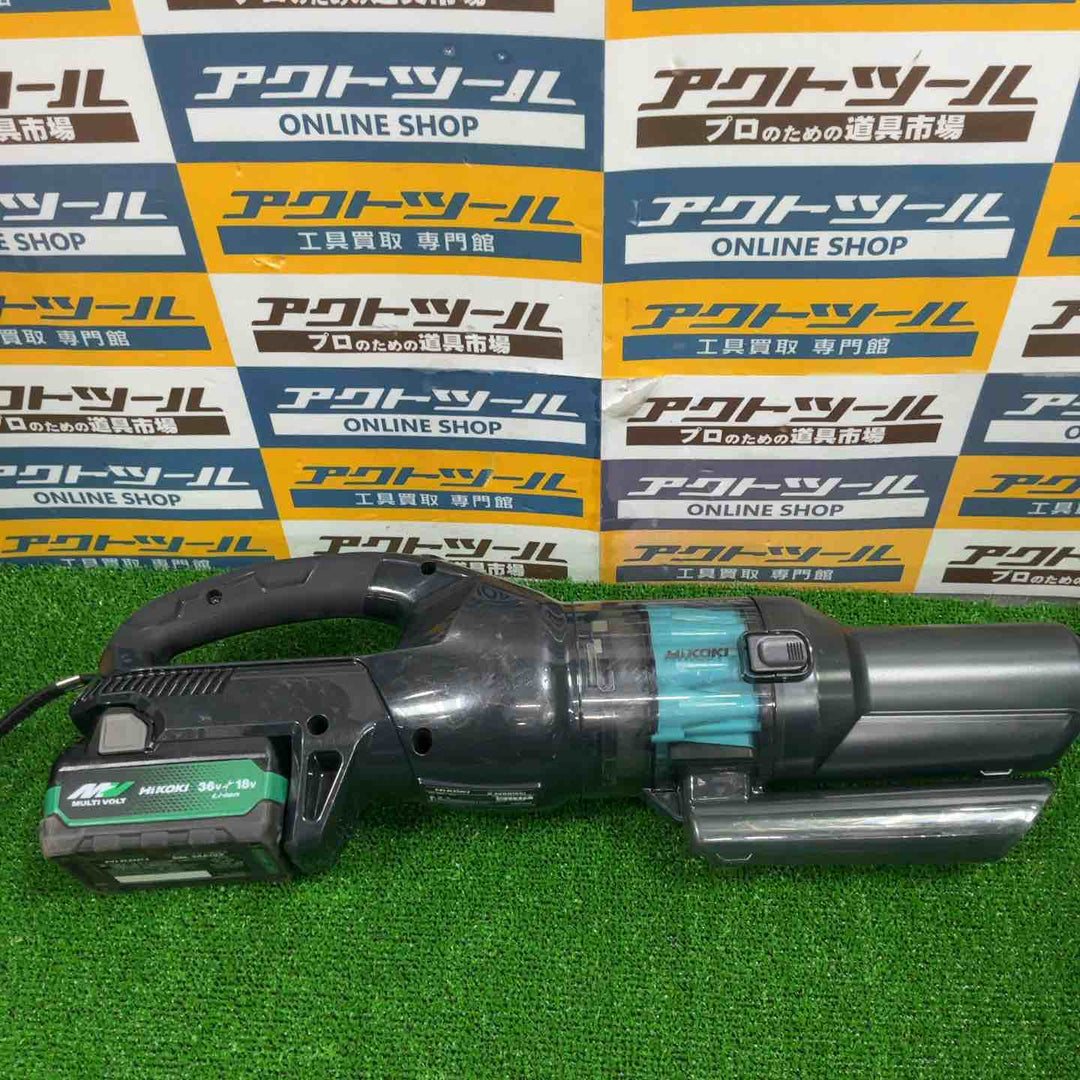 ◇HiKOKI(ハイコーキ) 36V 2段サイクロン式 コードレス クリーナー R36DB(SC)(NNAB)　本体のみ限定色カーボングレー＆アクアブルー【草加店】