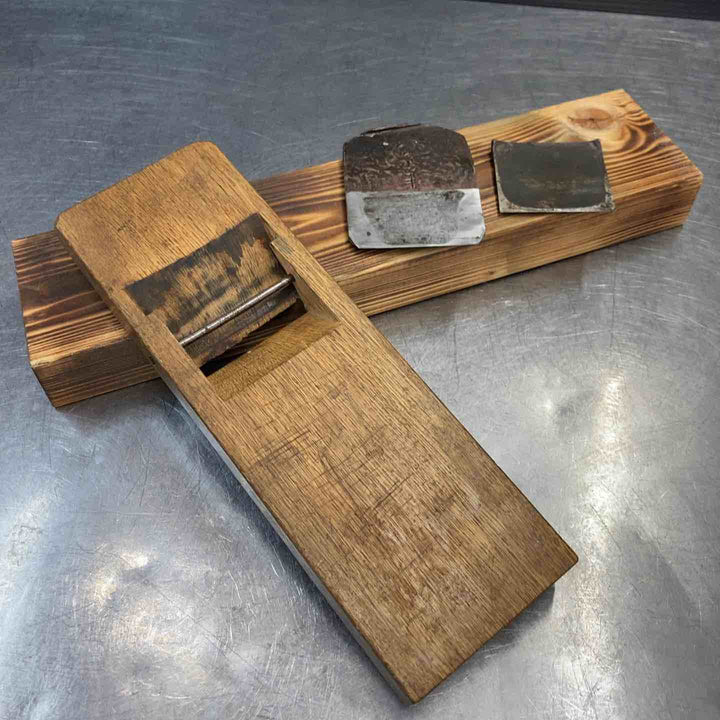 【中古品】 在銘　「八ヶ峰」 平鉋 寸八鉋 鑿・かんな・大工道具 他 骨董品 【東大和店】