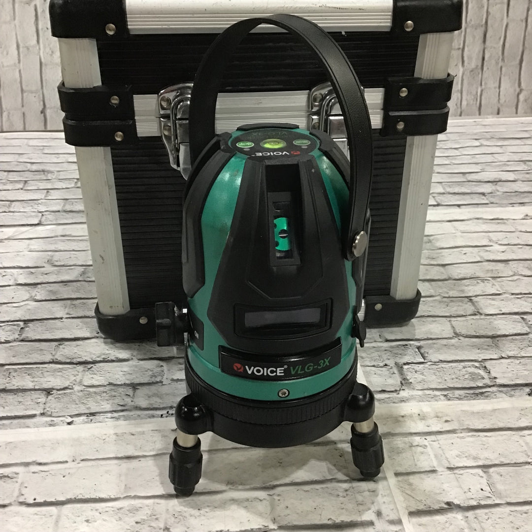 〇VOICE グリーンレーザー墨出し器 VLG-3X【川口店】