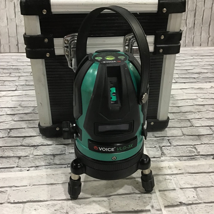 〇VOICE グリーンレーザー墨出し器 VLG-3X【川口店】