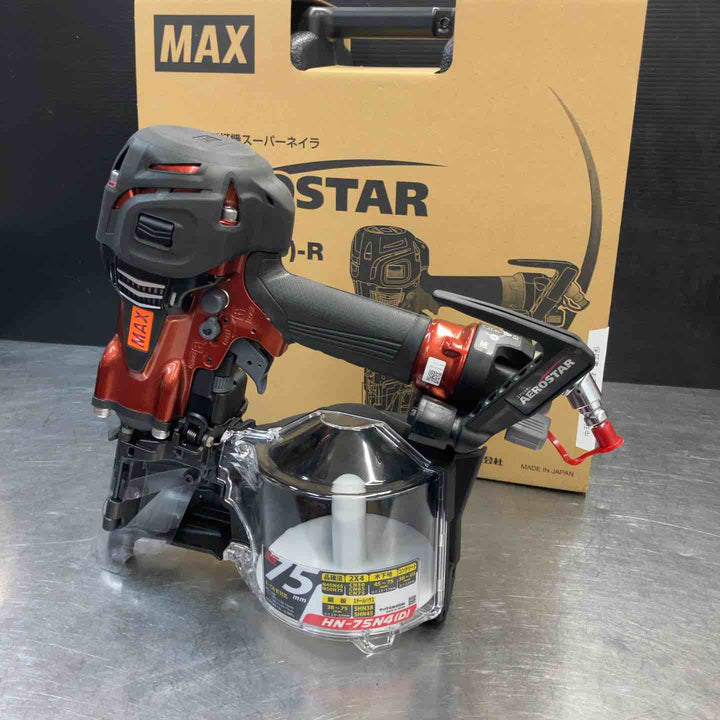 【未使用(店頭展示品)】★マックス(MAX) 高圧エア釘打ち機 HN-75N4(D)-R【東大和店】